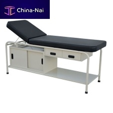 Manual examination table EC2000fixed-heightwith storage unit2-section