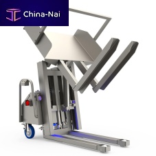 Lifting tipping station LTbattery-poweredhydraulicbin