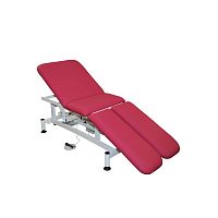 Electric massage table DURY on casterswith adjustable height backrestwith headrest