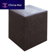 Contemporary pouf BHAGA P14fabricsynthetic leatherround