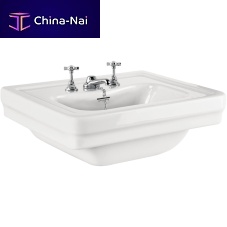 Hand basin with post 60 450 599 22rectangularceramic