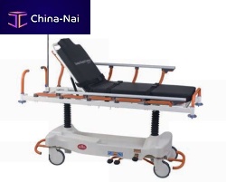 Transport stretcher trolley AD-227.H hydraulicheight-adjustablewith adjustable backrest
