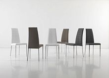 Contemporary chair DIVAleatherhomewithout armrests