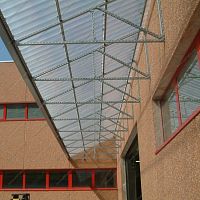 Window canopy for dooraluminumpolycarbonate