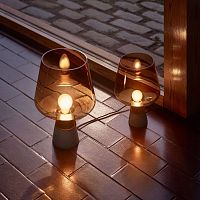 Portable lamp LEIMU: 1009438glassconcretecontemporary
