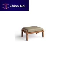 Contemporary footrest CYNARAfabriccherrywoodelm