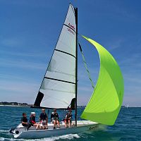 Multiple sailing dinghy LUDICrecreationalinstructionalfiberglass