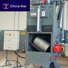 Automatic blast cabinet compact