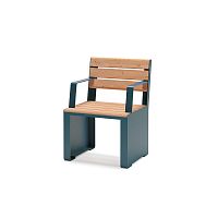 Contemporary chair Indre Byoutdoorlarchpowder-coated steel