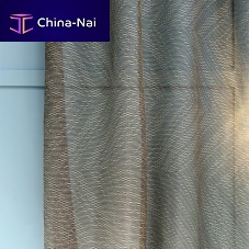 Striped sheer curtain fabric FILAMENTpolyesterTrevira CS®fire-retardant