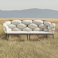 Contemporary sofa SERPENTINEgardenpatiofabric