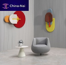 Contemporary club chair MAGNUMfabriclacquered metalgray