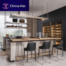 Marble kitchen island ITALIA, DOUBLEgranitequartzstainless steel