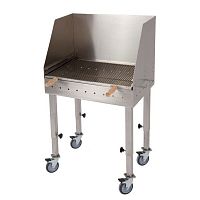 Charcoal barbecue wood-burningcommercialon casters