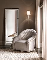 Traditional armchair PORTOFINOmetalswivel