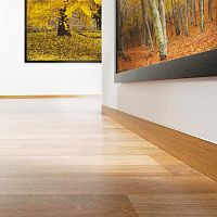 White baseboard LINE 87/6-88/6silver-coloredwoodenplaster