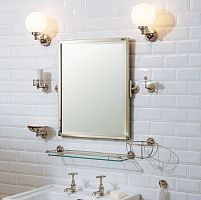 Wall-mounted bathroom mirror LB 4509classicrectangularchrome