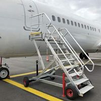Access stepladder ESP 5runwayfor airplane