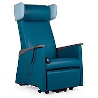Contemporary armchair KYARA RELAX BRM ELEVleatherwith footrestwing
