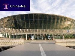 Airport drain channel KOMPAQDRAINwith gratingpolymer concreterainwater