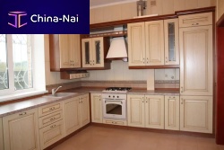 Traditional kitchen woodenL-shapedlarge