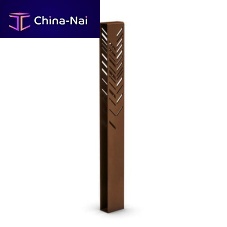 Security bollard CHARMgalvanised steelhighintegrated LED