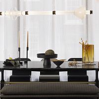Contemporary chandelier LUNA KALEIDO XL blown glasscommercial2 tier