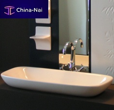 Countertop washbasin UMAsandstonerectangularcontemporary
