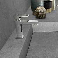 Washbasin mixer tap C012countertopchromed metalbathroom