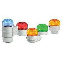 Alarm sounder with flashing beacon SLM500with steady beaconIP65