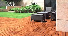 Exotic wood grating EXTERNO -QUADROTTAfor exterior flooring