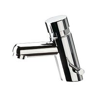 Washbasin single tap 393TPcountertopself-closingchrome-plated brass