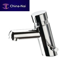 Washbasin single tap 393TPcountertopself-closingchrome-plated brass