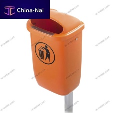 HDPE waste bin for urban wastelockable