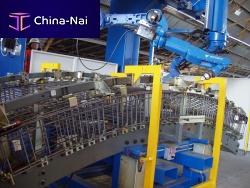 Robotic assembly machine cage