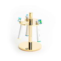 Commercial toothbrush holder ELECTRIC AVENUE: GOLDfor public space