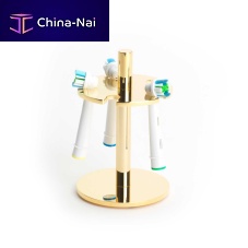 Commercial toothbrush holder ELECTRIC AVENUE: GOLDfor public space