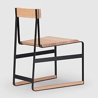 Contemporary chair PIEDMONT #3indooroakwalnut