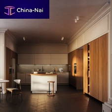 Contemporary kitchen D23wood veneerwalnutceramic