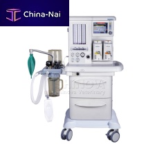 Trolley-mounted veterinary anesthesia workstation AneMax-A4
