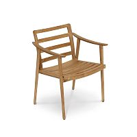 Contemporary garden chair KENOoutdoorteakteak base