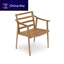 Contemporary garden chair KENOoutdoorteakteak base