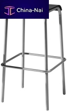 Contemporary bar stool PETIT-65/75beechpainted metal baseupholstered