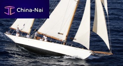 Classic sailing yacht TALISMAN 1920with open transomketch