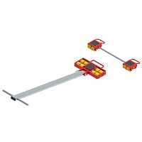 Heavy load moving skate ECO-Skate MINI P(U) M25L + M25S 5totransportmanualrotary