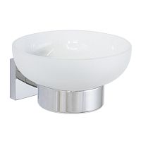 Wall-mounted soap dish 9400430chromed metalglass