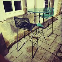 Contemporary bar chair Gran Cenoteoutdoorindoorlinen