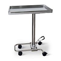 Stainless steel instrument table SERV
