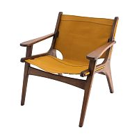 Contemporary armchair LYCIAleatherbeechblack