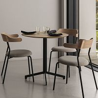 Contemporary chair SAGAindoorfabricwood